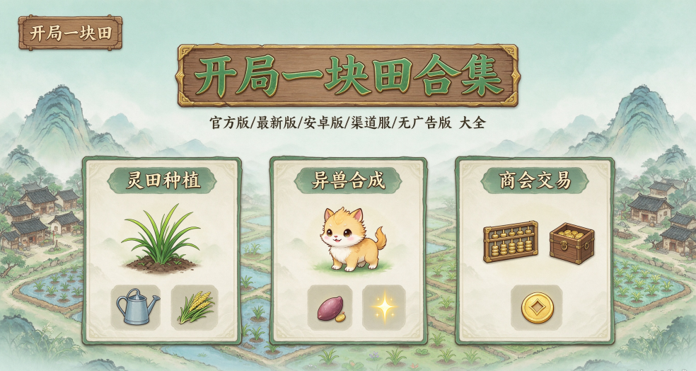 开局一块田最新版/官方版/安卓版/无限金币版合集